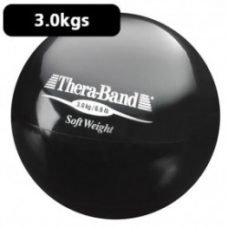 Pelota carga ligera 3.0 kg Theraband negro diámetro 11.5 cm - Envío Gratuito