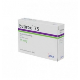 Eutirox 50 Tabletas 75mcg - Envío Gratuito