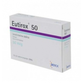 Eutirox 50 Tabletas 50mcg - Envío Gratuito