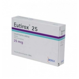 Eutirox 50 Tabletas 25mcg - Envío Gratuito